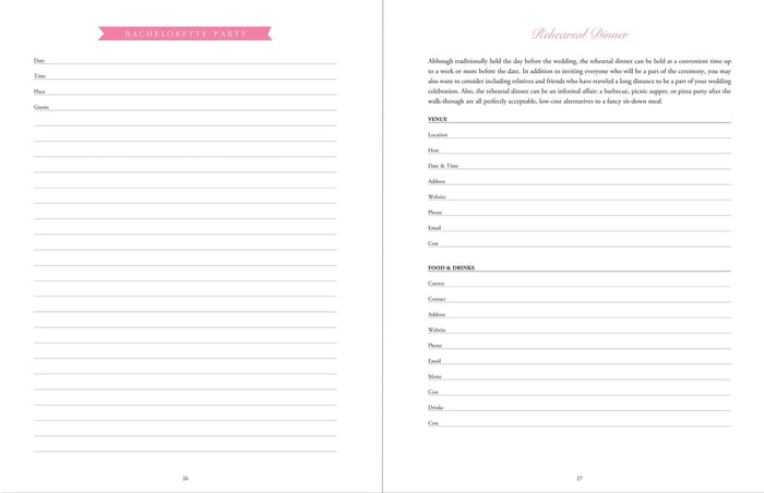 My Wedding Organizer - 3 Ring Binder