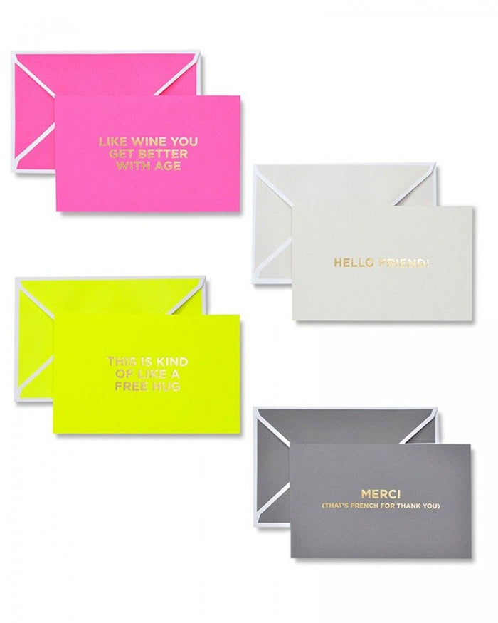 Neon All Occasions Gold Foil Note Card Set