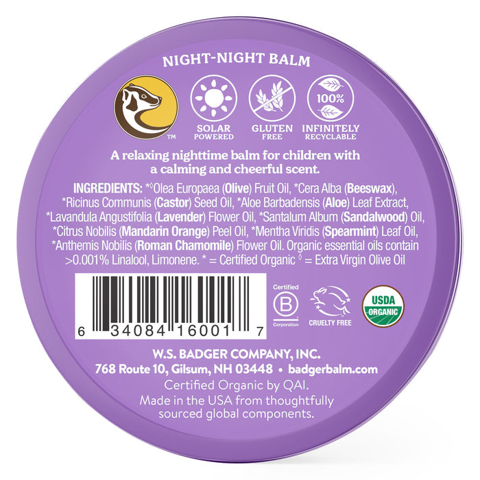 Night Night Badger Balm 2oz