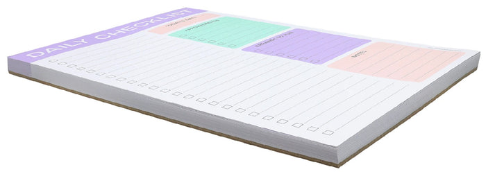 Note Pad - Pastel Daily Checklist