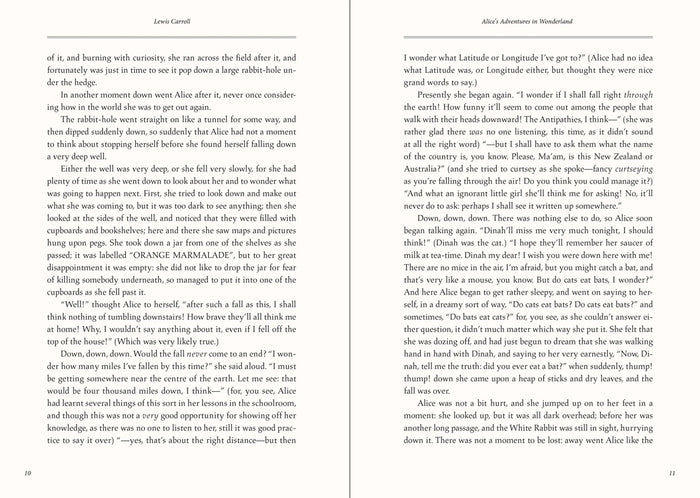 Novel - Alice's Adventures in Wonderland and Through the Looking Glass