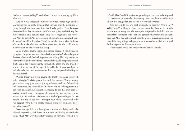 Novel - Alice's Adventures in Wonderland and Through the Looking Glass