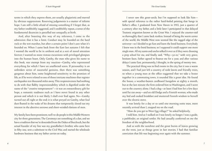 Novel - The Great Gatsby
