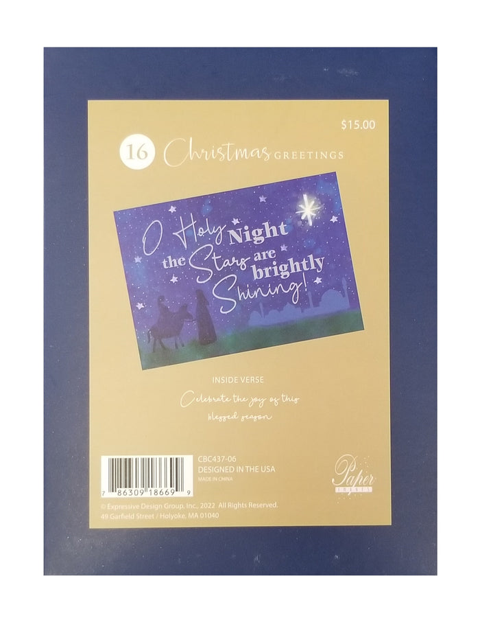 O Holy Night - Premium Boxed Holiday Cards - 16ct.