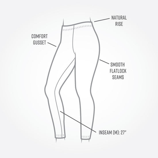 Organic Cotton Base Layer Ankle Legging