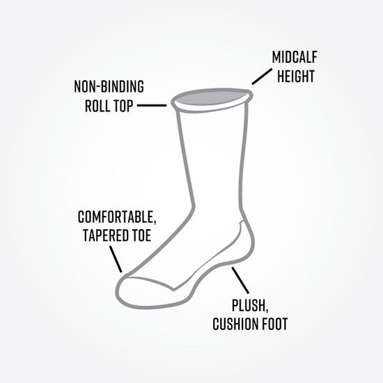 Organic Cotton Cushioned Crew Socks