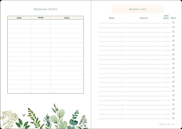 Organizer - The Wedding Planner Checklist - Eucalyptus Design