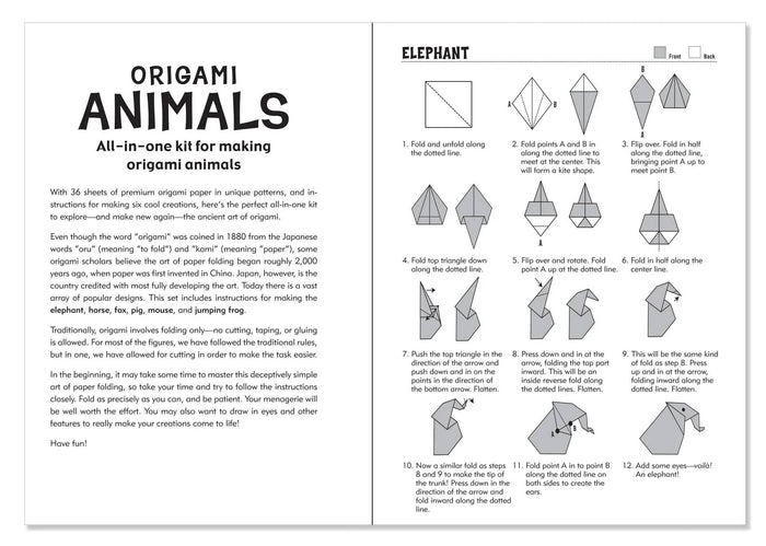 Origami Kit - Animals