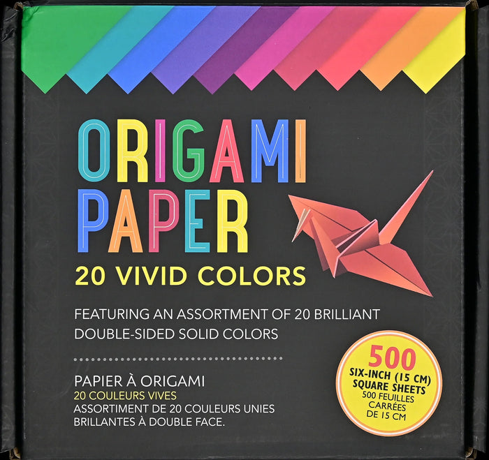 Origami Paper - 20 Vivid Colors