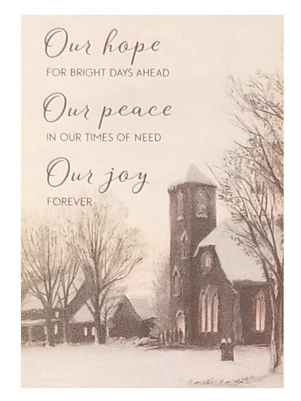 Our Hope Our Peace Our Joy - Premium Boxed Holiday Cards - 16ct.