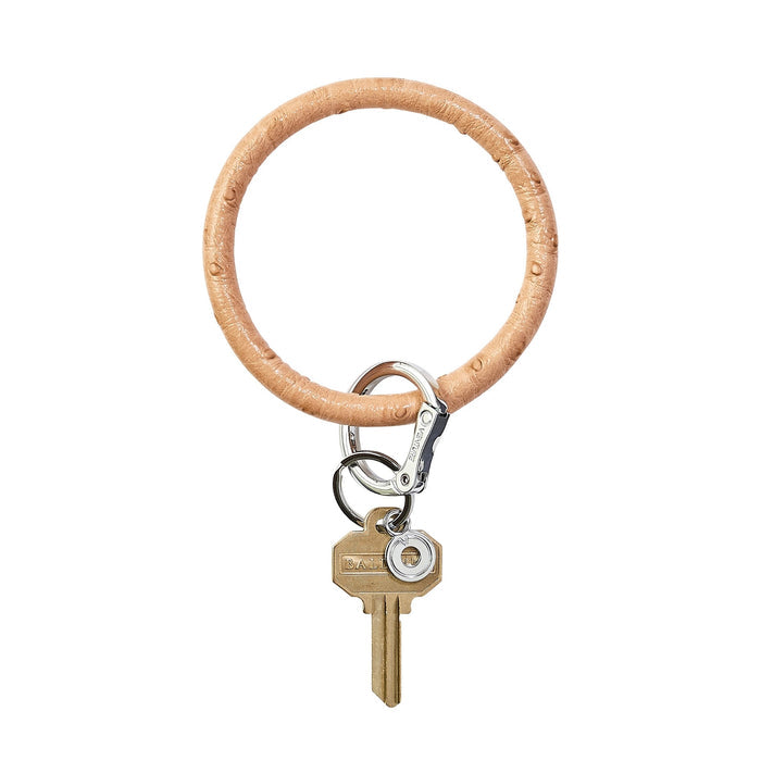 Oventure Leather Keyring Mocha Ostrich