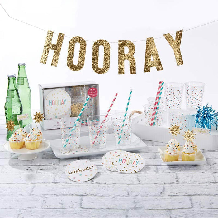 Party In A Box - Fun Confetti - Party Supply 50 Piece Set