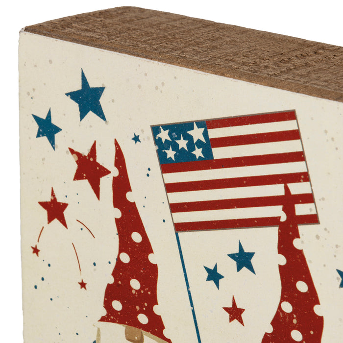 Patriotic Box Sign - Celebrating Gnomes