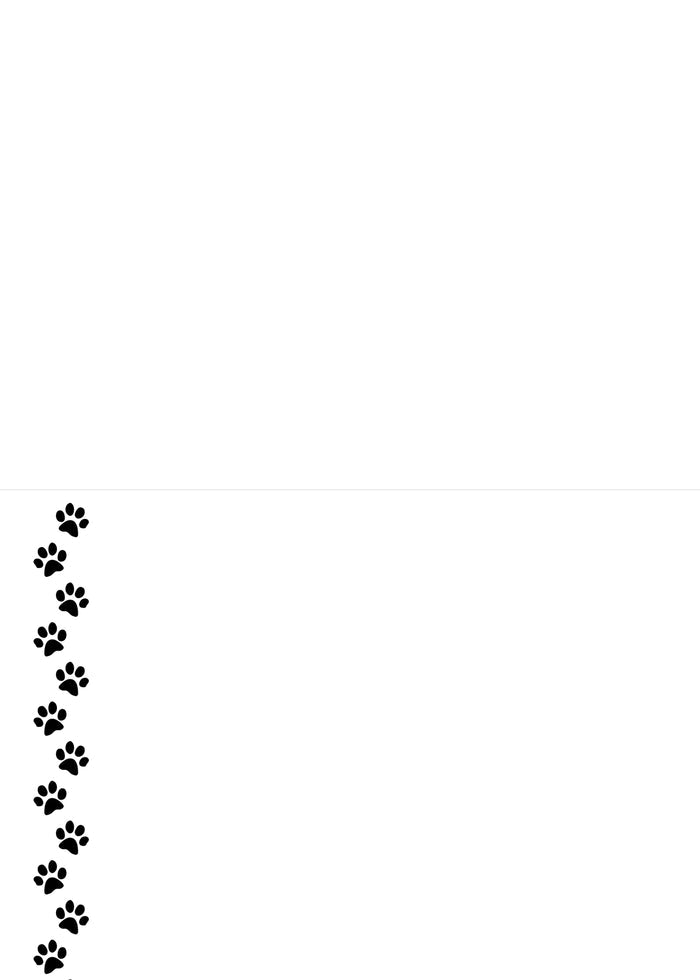 Paw Prints  - 12 ct. Folded Notecards gift set