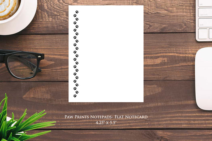 Paw Prints - 18 ct. Flat Notecards with envelopes
