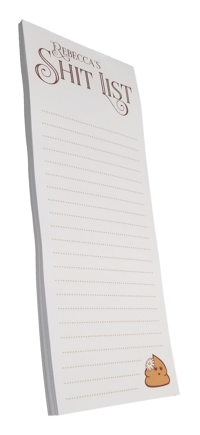 Personalized "Sh!t List" Tear-off notepad - 50 pages