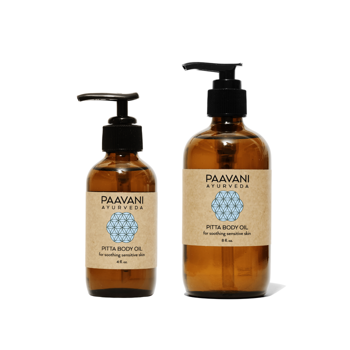 Pitta Body Oil | Cooling Ayurvedic Abhyanga Oil for Sensitive Skin