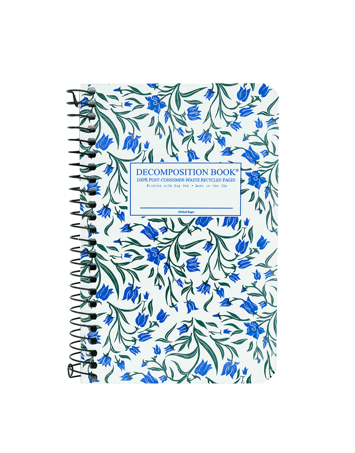 Pocket Sized Ruled Spiral Decomposition Notebook