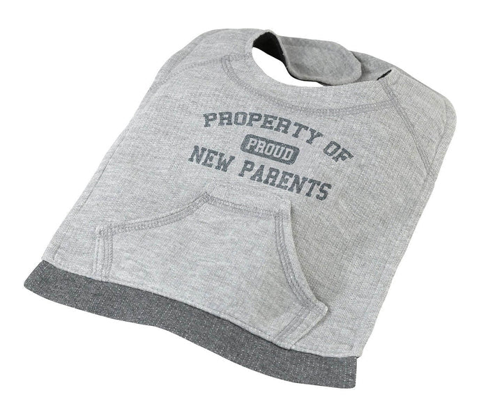Property of Proud New Parents Baby Bib