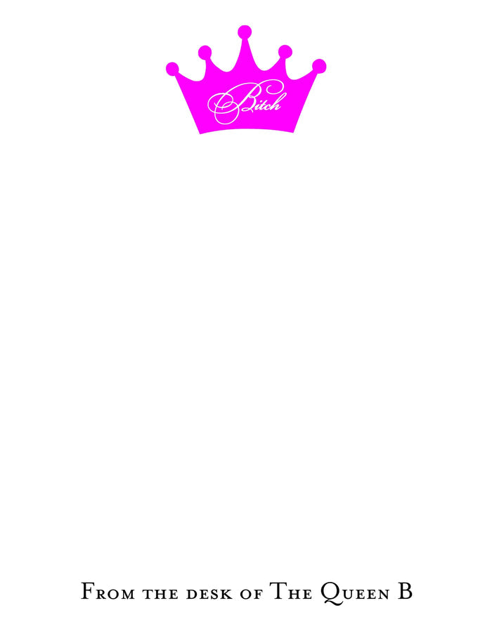 Queen Bitch - 18 ct. Flat Notecards with envelopes