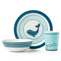 Reed & Barton Mystic Whale Feeding Set, Blue