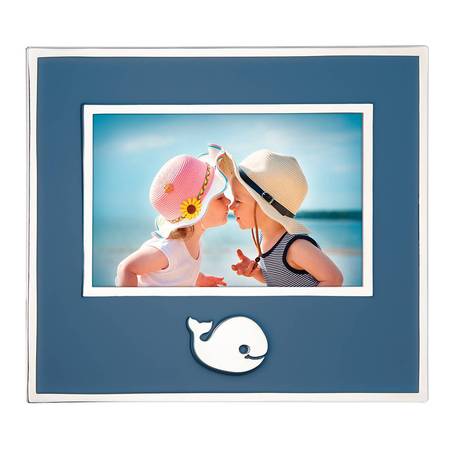 Reed & Barton Mystic Whale Frame, Blue