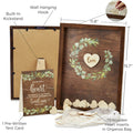 Rustic Garden Guest Book Alternative Set with 75 Wood Hearts