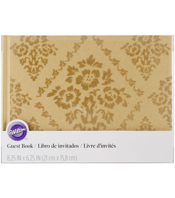 Rustic Kraft and Floral Guest Book
