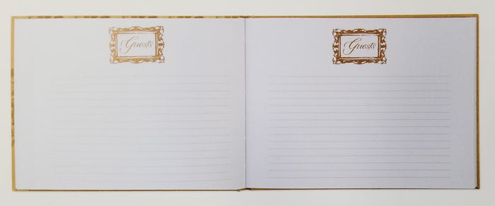 Rustic Kraft and Floral Guest Book
