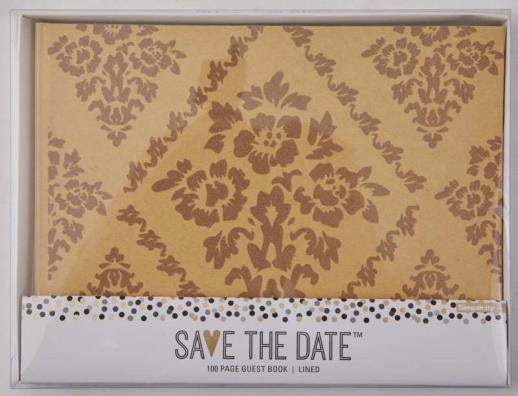 Rustic Kraft and Floral Guest Book