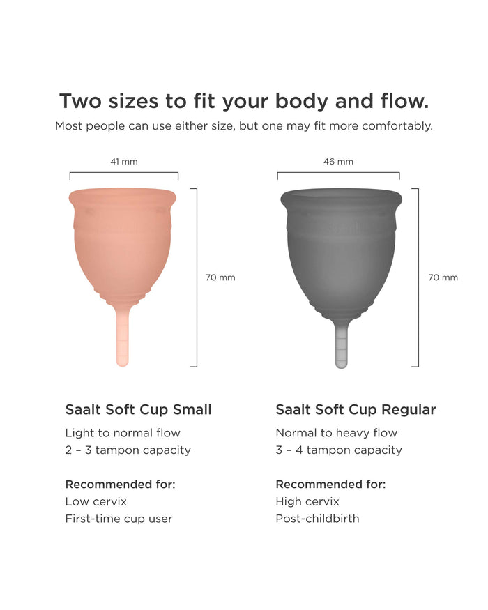 Saalt Soft Menstrual Cup Duo Pack
