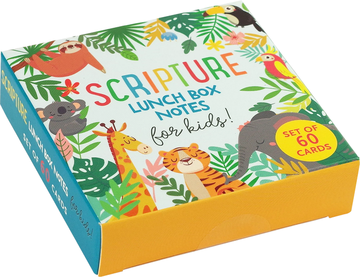 Scripture Lunchbox Notes For Kids - Set of 60 Religious Cards