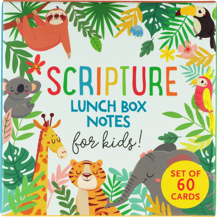 Scripture Lunchbox Notes For Kids - Set of 60 Religious Cards