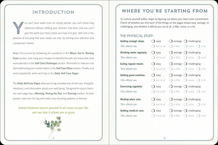 Self Care Journal - A journal for being kind to yourself