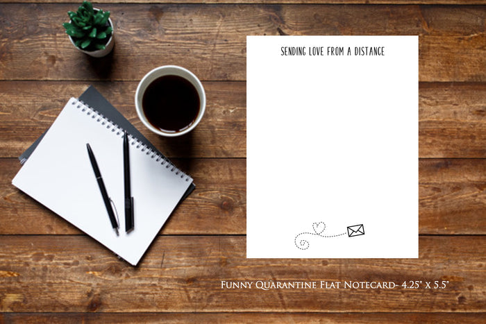 Sending Love From A Distance - 18 ct. Flat Notecards with envelopes