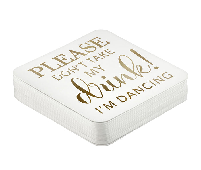 Set of 36 Don't Take My Drink Coasters