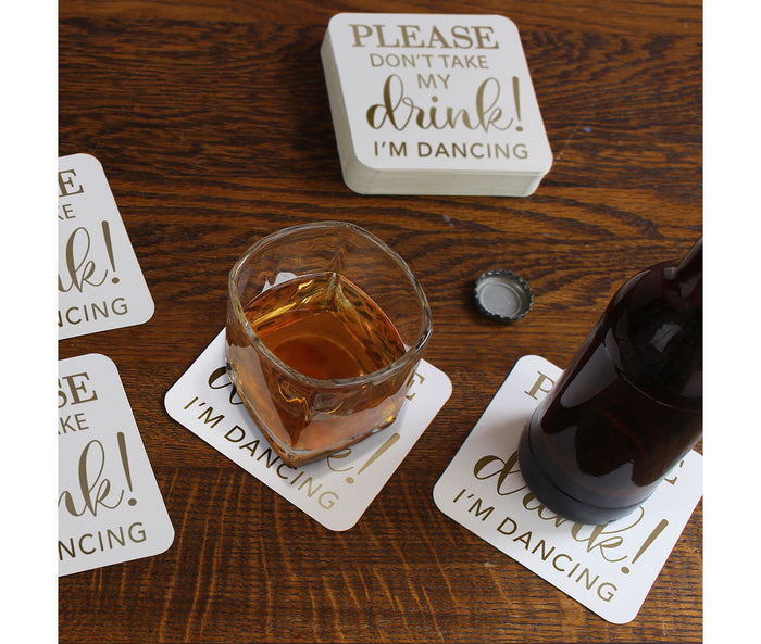 Set of 36 Don't Take My Drink Coasters