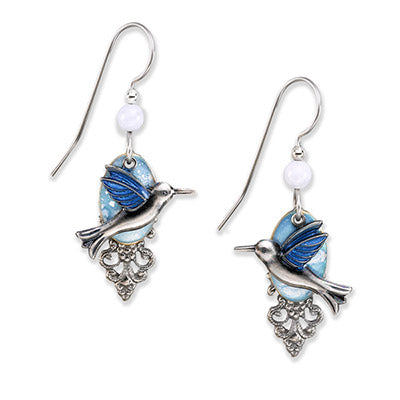 SF Hummingbird on Cloud Earring