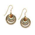 SF Tiger Eye Circle  Earring