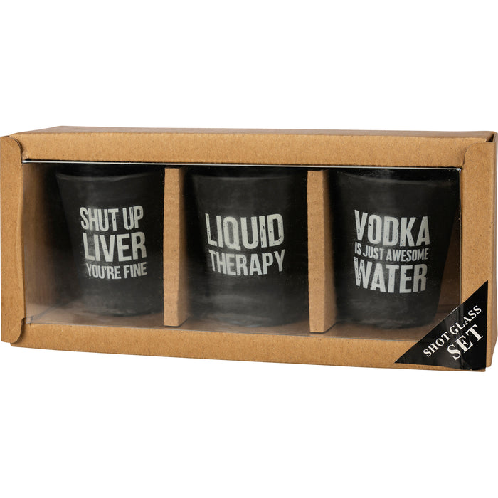 Shot Glass Gift Set - Liquid Therapy