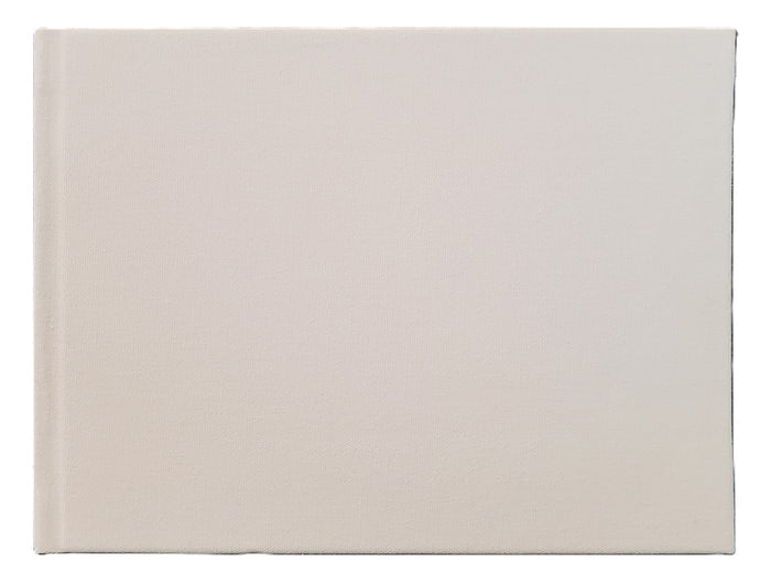 Simple White Linen Guest Book
