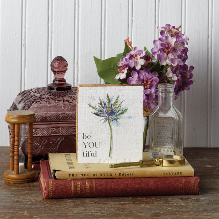 Small Block Sign- be YOU tiful