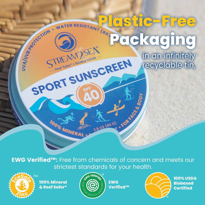 SPF 40 Sport Sunscreen Zinc Balm