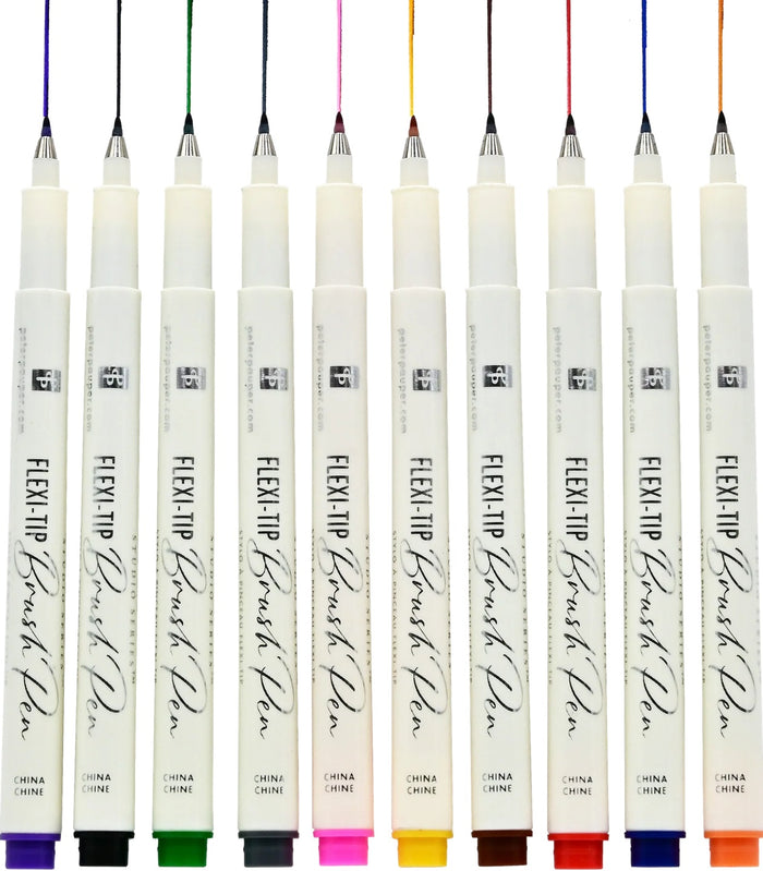Studio Series Flexi-Tip Brush Pens - Set of 10