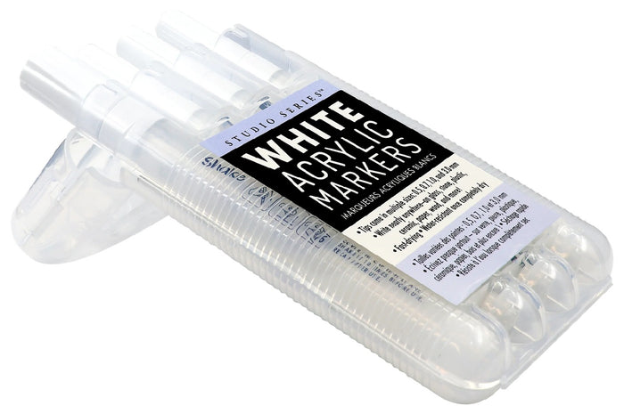 Studio Series White Acrylic Markers - Set of 4