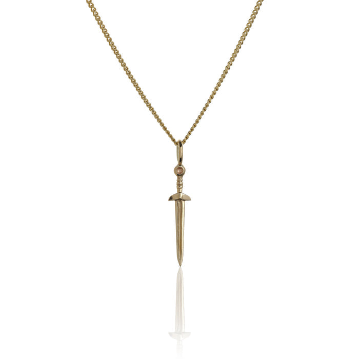 Sword of Doom Pendant - 9ct Yellow Gold