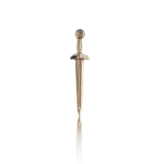 Sword of Doom Stud - 9ct Yellow Gold