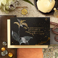 Sympathy Greeting Card - Fine Art Black with Gold