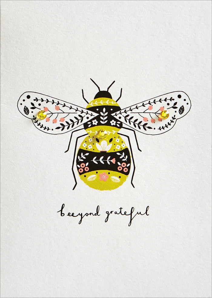 Thank You Greeting Card - Beeyond Grateful