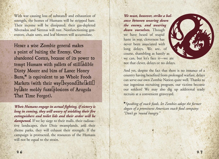 The Art Of War For Zombies - Mini Gift Book